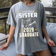 Super Proud Sister Of A 2019 Graduate Shirt Graduation Women's Comfort Colors T-Shirt Gray