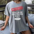 I Survived College Decision Day Graduation Class Of 25 Women's Comfort Colors T-Shirt Gray