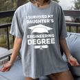 I Survived My Daughter's Engineering Degree Graduation Women's Comfort Colors T-Shirt Gray