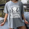 I Survived My Daughter's Master's Degree Graduation Women's Comfort Colors T-Shirt Gray