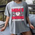 I Survived My Mom’s Nursing Degree Nurse Nursing Graduation Women's Comfort Colors T-Shirt Gray