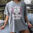 I Survived Nursing School Class Of 2018 Graduation T-Shirt Women's Comfort Colors T-Shirt Gray