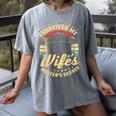 Survived My Wife's Master's Degree College Graduation Women's Comfort Colors T-Shirt Gray