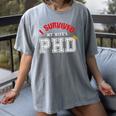 I Survived My Wife's PhD Graduation Slim Fit Shirt Women's Comfort Colors T-Shirt Gray I Survived My Wife's PhD Graduation Slim Fit Shirt Women's Comfort Colors T-Shirt Gray