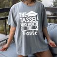 The Tassel Was Worth The Hassle Graduation Class Premium Tri-Blend Women's Comfort Colors T-Shirt Gray