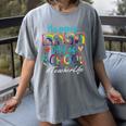 Teacher Happy Last Day Of School Women Men Graduation Women's Comfort Colors T-Shirt Gray