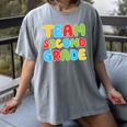 Team Second Grade Shirt 2nd Grade Back To School Graduation Women's Comfort Colors T-Shirt Gray