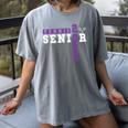 Tennis Senior Night Tennis Senior 2025 Graduation 43 Women's Comfort Colors T-Shirt Gray