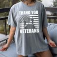 Thank You Veterans In Memory Of All Veterans Women's Comfort Colors T-Shirt Gray