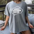 Thinker Introvert Anti Social Overthinker Women's Comfort Colors T-Shirt Gray Thinker Introvert Anti Social Overthinker Women's Comfort Colors T-Shirt Gray