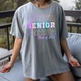 Tie Dye Senior 24 Class Of 2024 Seniors Graduation 24 Women's Comfort Colors T-Shirt Gray