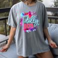 Totally 80's Colorful Retro 1980s Style Nostalgia Vibe Women's Comfort Colors T-Shirt Gray
