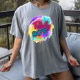 Totally 80's Tie Dye Retro Vibes 1980s Style Nostalgia Women's Comfort Colors T-Shirt Gray