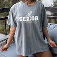 Track & Field Senior 2025 Graduation Year The Final Lap Women's Comfort Colors T-Shirt Gray
