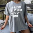 Turtle Owner Introvert Stay Home Women's Comfort Colors T-Shirt Gray