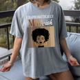 Unapologetically MHA-Ish Student Graduation Afro Women's Comfort Colors T-Shirt Gray