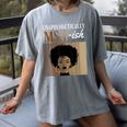 Unapologetically MSW-Ish Student Graduation Afro Women's Comfort Colors T-Shirt Gray