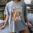 Unearth A Story Rainbow Treasure Book Women's Comfort Colors T-Shirt Gray Unearth A Story Rainbow Treasure Book Women's Comfort Colors T-Shirt Gray