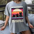 Unique Art For Introverted Cat Fans -Adults Cat Humorous Introvert Small Women's Comfort Colors T-Shirt Gray Unique Art For Introverted Cat Fans -Adults Cat Humorous Introvert Small Women's Comfort Colors T-Shirt Gray
