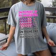 USA Flag With Pink And Black Ribbon In Memory Of My Daughter For Women Men Women's Comfort Colors T-Shirt Gray USA Flag With Pink And Black Ribbon In Memory Of My Daughter For Women Men Women's Comfort Colors T-Shirt Gray