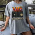 VHS Tape Nostalgia Old School Technology Humor Women's Comfort Colors T-Shirt Gray