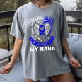 I Wear Blue In Memory Of My Nana Colon Cancer Awareness Women's Comfort Colors T-Shirt Gray I Wear Blue In Memory Of My Nana Colon Cancer Awareness Women's Comfort Colors T-Shirt Gray