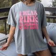 I Wear Pink In Memory Of My Aunt Breast Cancer Aunt Awarenes Women's Comfort Colors T-Shirt Gray I Wear Pink In Memory Of My Aunt Breast Cancer Aunt Awarenes Women's Comfort Colors T-Shirt Gray