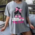 I Wear Pink In Memory Of My Aunt Breast Cancer Awareness Women's Comfort Colors T-Shirt Gray I Wear Pink In Memory Of My Aunt Breast Cancer Awareness Women's Comfort Colors T-Shirt Gray