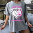 I Wear Pink In Memory Of Daughter Breast Cancer Awareness Women's Comfort Colors T-Shirt Gray