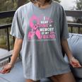 I Wear Pink In Memory Of My Friend Breast Cancer Awareness Women's Comfort Colors T-Shirt Gray