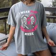 I Wear Pink In Memory Of Niece Breast Cancer Shirts Tshirt Women's Comfort Colors T-Shirt Gray I Wear Pink In Memory Of Niece Breast Cancer Shirts Tshirt Women's Comfort Colors T-Shirt Gray
