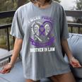 I Wear Purple In Memory Of Brother In Law Pancreatic Cancer Women's Comfort Colors T-Shirt Gray I Wear Purple In Memory Of Brother In Law Pancreatic Cancer Women's Comfort Colors T-Shirt Gray