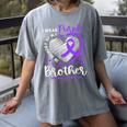 I Wear Purple In Memory Of My Brother Overdose Awareness Women's Comfort Colors T-Shirt Gray I Wear Purple In Memory Of My Brother Overdose Awareness Women's Comfort Colors T-Shirt Gray