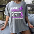I Wear Purple In Memory Of My Daughter-In-Law Overdose Women's Comfort Colors T-Shirt Gray I Wear Purple In Memory Of My Daughter-In-Law Overdose Women's Comfort Colors T-Shirt Gray