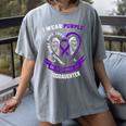 I Wear Purple In Memory Of My Goddaughter Epilepsy Awareness Women's Comfort Colors T-Shirt Gray