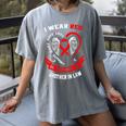 Wear Red In Memory Of Brother In Law Heart Disease Awareness Women's Comfort Colors T-Shirt Gray Wear Red In Memory Of Brother In Law Heart Disease Awareness Women's Comfort Colors T-Shirt Gray