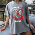I Wear Red In Memory Of Godson Heart Disease Awareness Month Women's Comfort Colors T-Shirt Gray