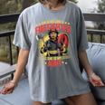 Woman Firefighter Aunt TiTi Auntie Black Graduation Women's Comfort Colors T-Shirt Gray