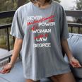 Woman Law Degree Graduation Diploma Party Women's Comfort Colors T-Shirt Gray