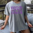 Wrestling Senior Night Wrestling Senior 2025 Graduation 49 Women's Comfort Colors T-Shirt Gray