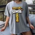 Wrestling Senior Night Senior 2026 Faith Cross Graduation Women's Comfort Colors T-Shirt Gray
