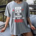 Xmas Nurse Graduation Keep Calm I'm Almost A Nurse Women's Comfort Colors T-Shirt Gray