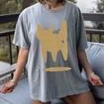 Yk2 Cat With Tomboy Tail 90s Nostalgia Downtown Indie Premium Tri-Blend Women's Comfort Colors T-Shirt Gray