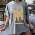 Yk2 Cat With Tomboy Tail 90s Nostalgia Downtown Indie Women's Comfort Colors T-Shirt Gray