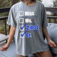 Zeta Phi Beta Doctor Graduation Zeta Phi Beta HBCU Doctor Women's Comfort Colors T-Shirt Gray