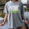Zoology Degree Loading Zoologist Graduation Student Tee Women's Comfort Colors T-Shirt Gray