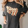 1977 Class Reunion Retro Class Of 77 High School Graduation Women's Comfort Colors T-Shirt Pepper