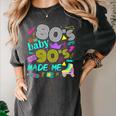 1980s 80's Baby 1990s 90's Made Me Birthday Nostalgia Vibes Women's Comfort Colors T-Shirt Pepper