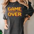 1980s Nostalgia Arcade Gamer Retro Video Game Novelty Women's Comfort Colors T-Shirt Pepper