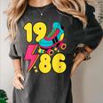 1986 Retro Raised In The 80s Old School Nostalgia Vibes Women's Comfort Colors T-Shirt Pepper 1986 Retro Raised In The 80s Old School Nostalgia Vibes Women's Comfort Colors T-Shirt Pepper